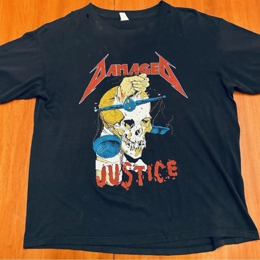 Xl '88 METALLICA "Damaged Justice" Monsters Of Rock Tour vintage band t shirt